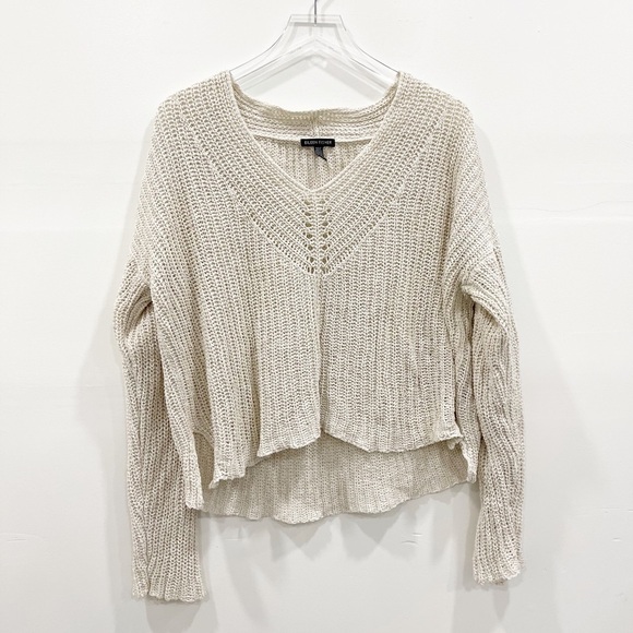 Eileen Fisher Long Sleeve V-Neck Organic Tape-Yarn Sweater Large - Picture 5 of 13